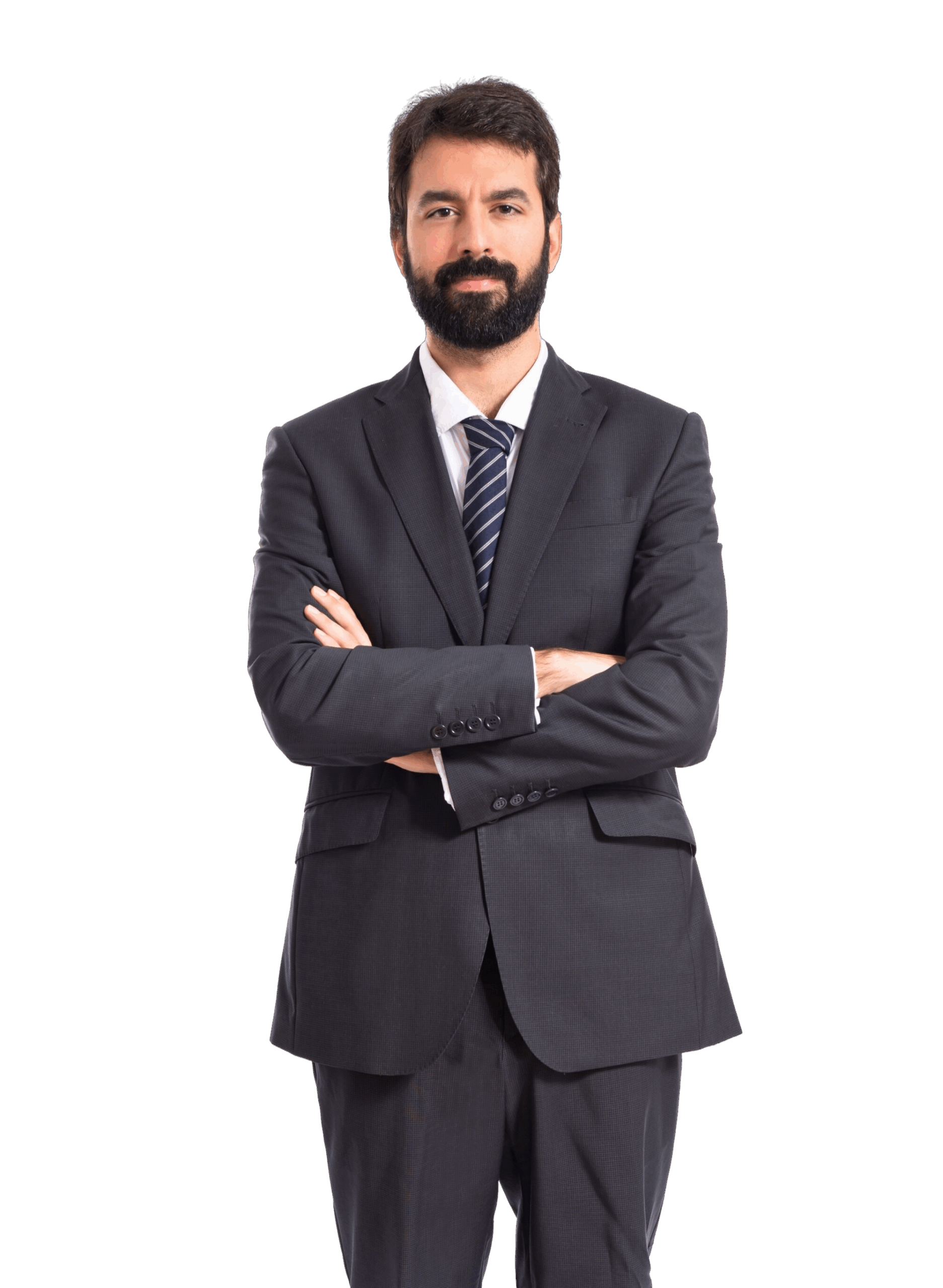 businessman with his arms crossed white background businessman with his arms crossed white background